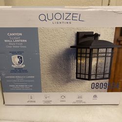 Quoizel Canyon 12.75-in H Matte Black Medium Base (E-26) Outdoor Wall Light Quoizel Canyon 12.75-in H Matte Black Medium Base (E-26) Outdoor Wall Light