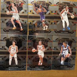 2024 SELECT WNBA LOT OF 17 STAR PLAYER CARDS 