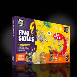 Geek Club FIVE SKILLS CUTECIRCUITS Electronic 7+ STEM DIY Kit NEW in BOX Sealed