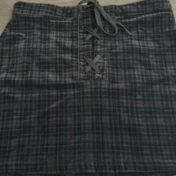 Plaid  Corduroy Skirt