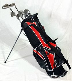 Mens Golf Club Set Golfsmith Driver + MacGregor Irons + New Stand Bag + New Putter
