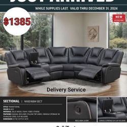New Reclining Sectional Sofa