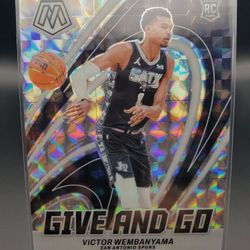 Victor Wembanyama 2024 Panini Mosiac Rookie Cards