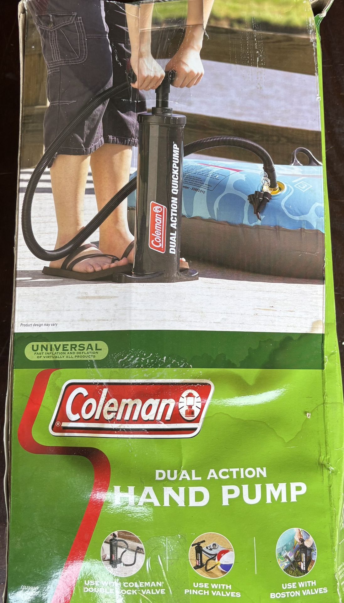 Coleman Dual Action Hand Pump Like New