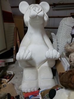Large Styrofoam Puppy Faced Bear