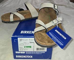 Birkenstock Mayari Pull Up Stone Sandals Size 37