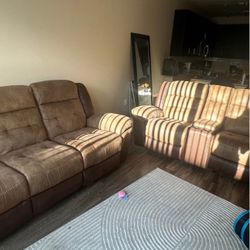 83.5" Wide Classic and Oversized Top Faux Leather Manual Reclining Sofa with Charging Ports