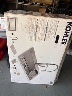 Kohler kitchen sink without faucet