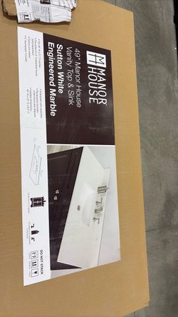Bianca Carrara marble countertop with sink