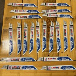 20 Lenox 6” Thick Metal Sawzall blades