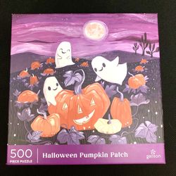 NEW Galison HALLOWEEN PUMPKIN PATCH 500 piece puzzle 