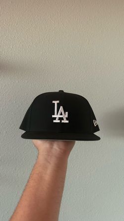 Black LA Snapback Hat