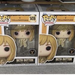 Funko Pop! Yellowstone Exclusive BETH DUTTON #1416, Brand New