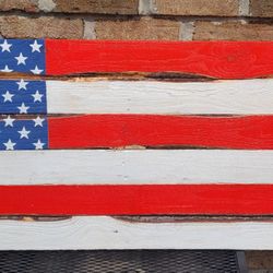Rustic American Flag Decor