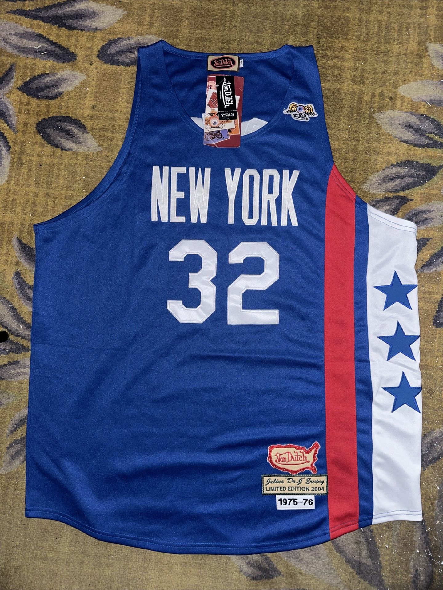 Authentic Julius “Dr. J” Erving Von Dutch 1975 76 Limited Edition Jersey,All Products : American Fashion Style Bags On Sale