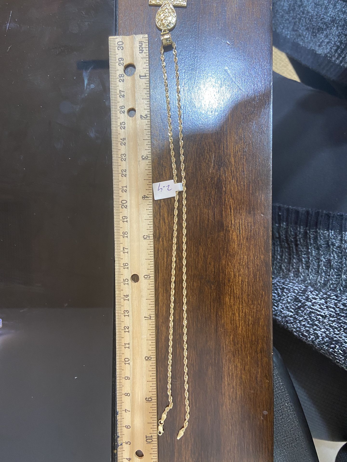 10k gold rope chain and pendant combo for a good price!!