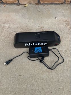 $150 Ridstar e-bike battery and charger both work.