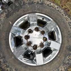 Stock Denali / Silverado / Suburban 8-lug Wheels with Wrangler Tires