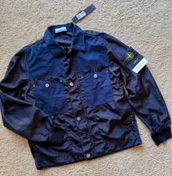 Brand New Men’s Stone Island Polyester Tela David Light-TC Jacket (NWT)