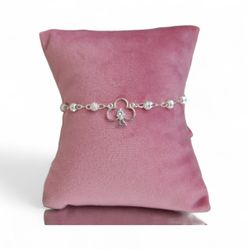 pulcera de trevol plata 925