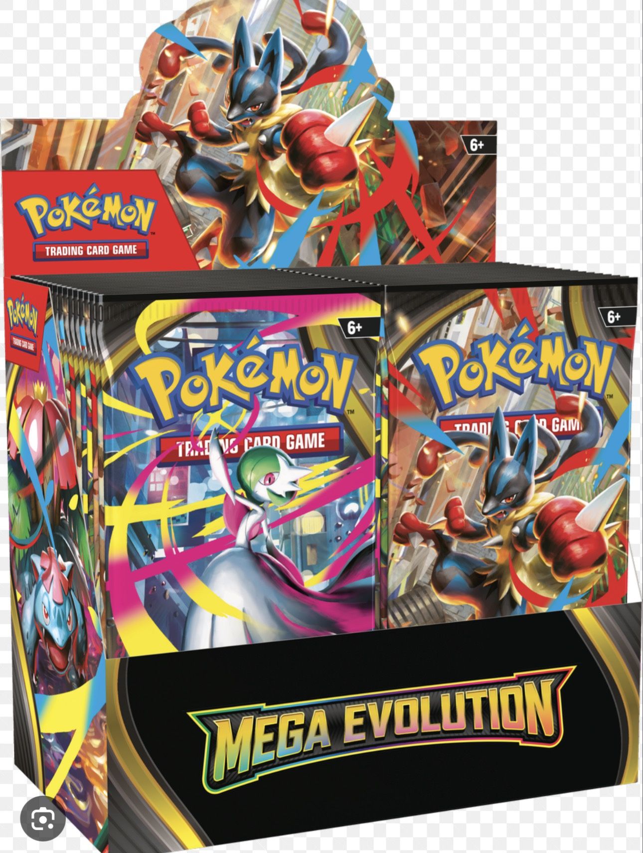 MEGA EVOLUTIONS ENHANCED BOOSTER BOX IN HAND