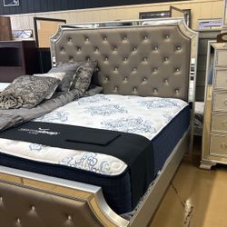 King Bed Frame (No Mattress Included)  