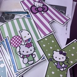 Happy Birthday Hello Kitty Decor 