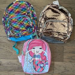 Backpacks Sequin $8 Each Mermaid $4 New