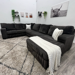 Grey Sectional Couch - Free Delivery