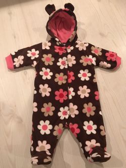 Newborn warm baby girl outfit