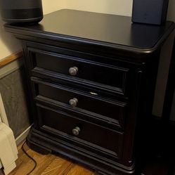 Black nightstand