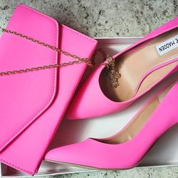 Barbie Pink Heels and Matching Purse