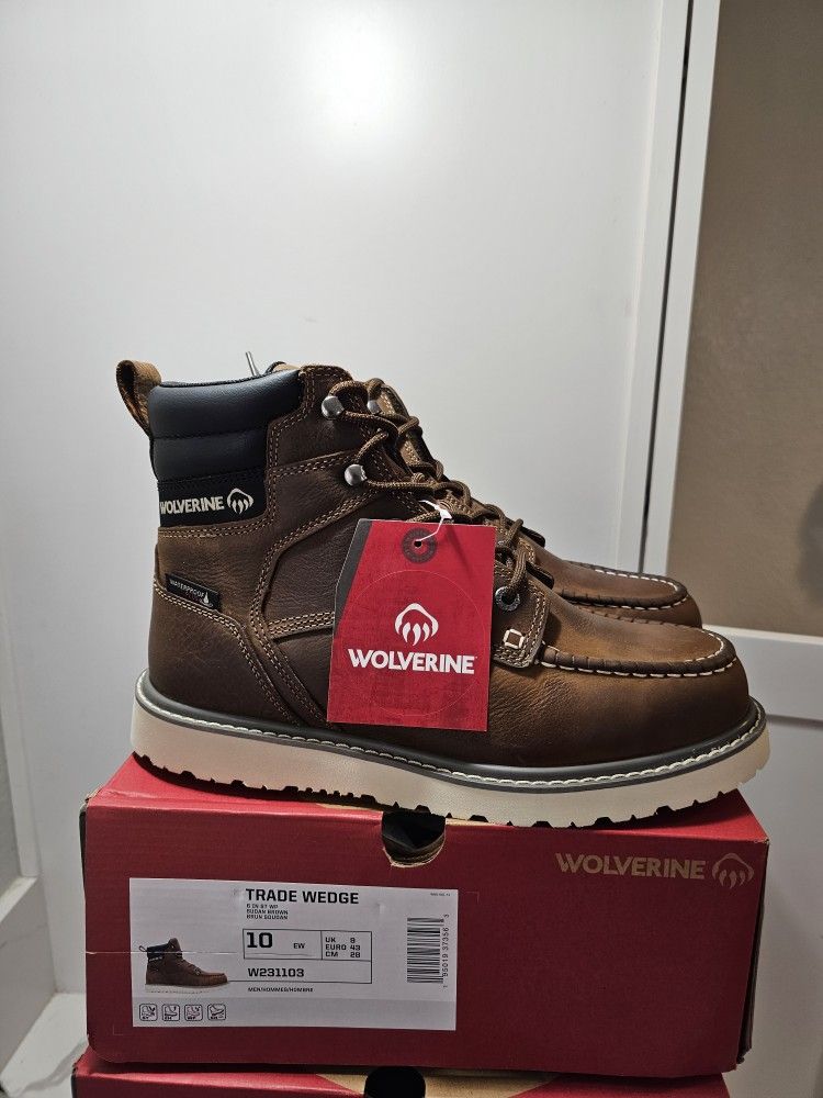 Wolverine Steel Toe Work Boots Sizes 8,9,10, 11.5