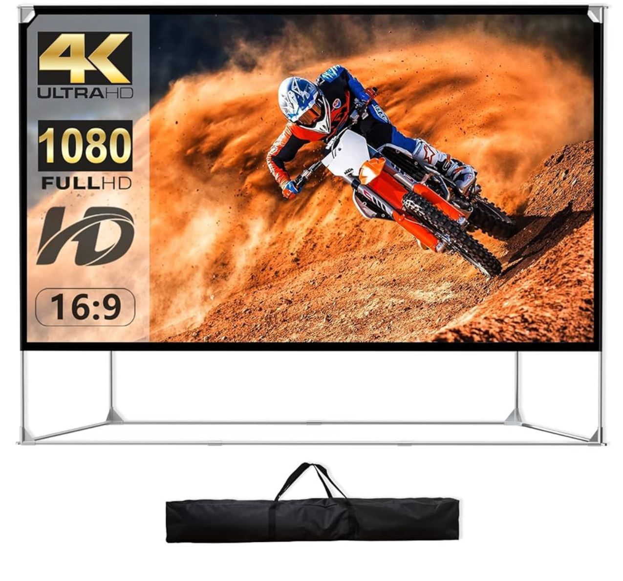 150” 4k Large Outdoor Projector Screen,All Products : American Fashion Style Bags On Sale