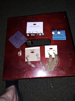 7 Pairs Of Earrings $5.