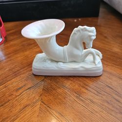 Belleek Seahorse Vase