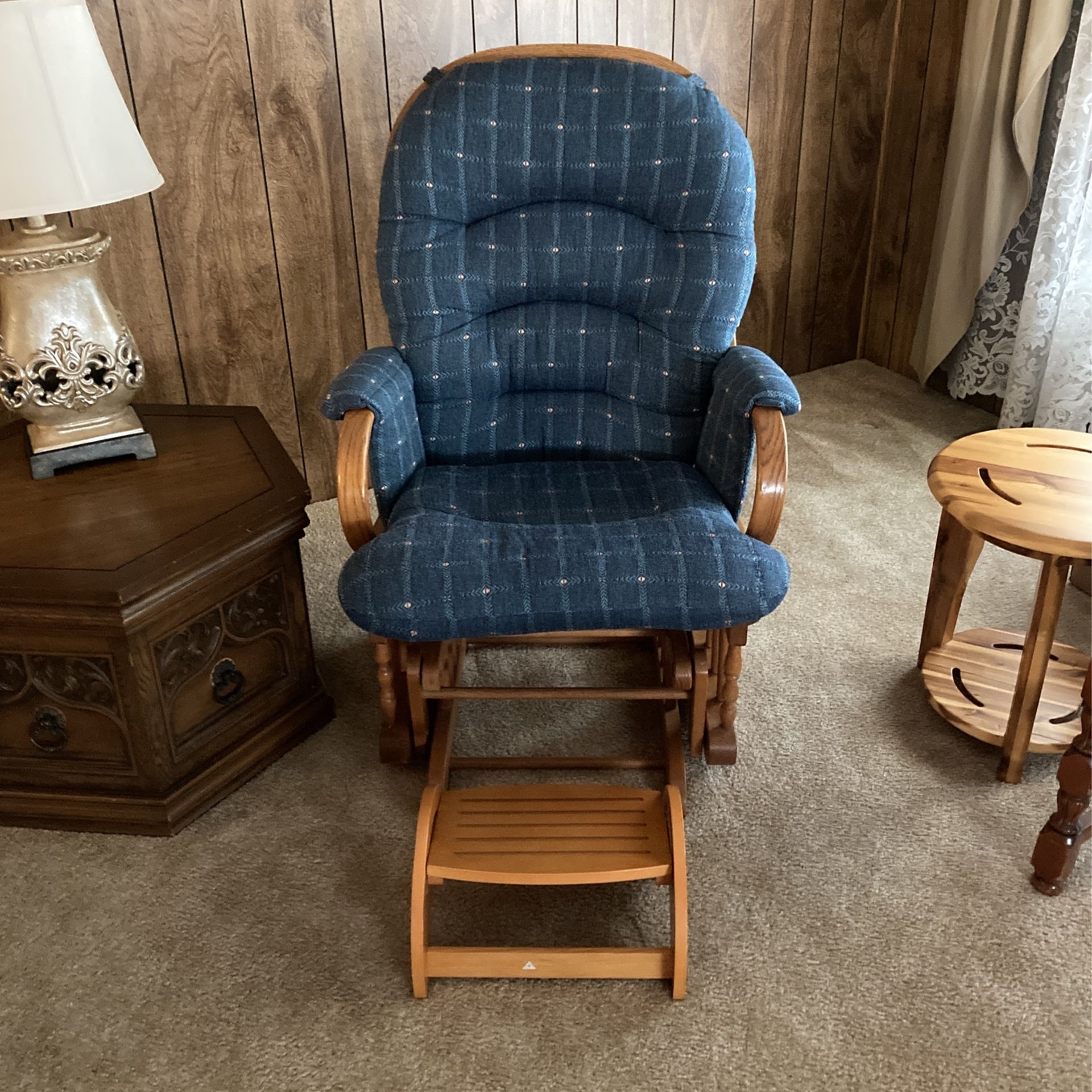 Rocking Chair And Footstool 