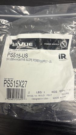 InVue PS515-US 5V USB-A Power Supply