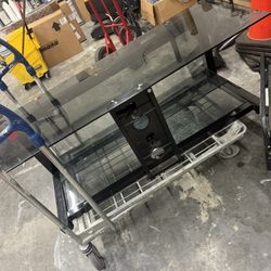 Glass Entertainment Table 
