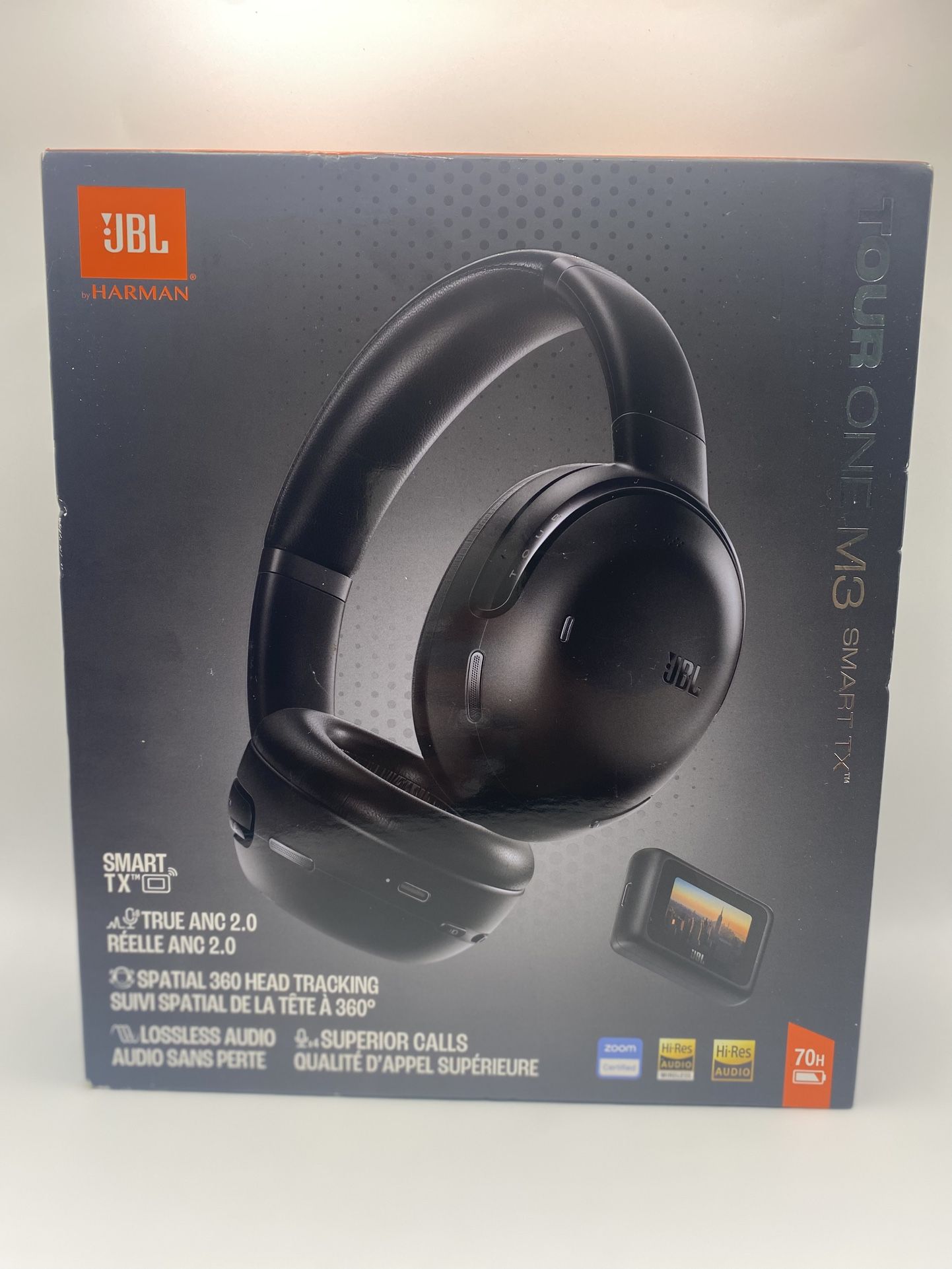 Wireless Headphones, Over-Ear, Noise Cancelling, Black- JBL Tour One M3 Smart Tx