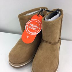 KIDS TODDLERS GIRLS BROWN BOOTS SHOE SIZE 9 😍😍😍NEW WITH TAG 
