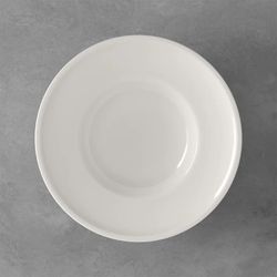 {SET OF FOUR} Villeroy and Boch soup bowls - 5.6” H x 10” W. Dishwasher/microwave safe. Color: white. MSRP: $144. Our price: $73 + Sales tax