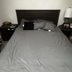 Like New Bedroom Set With Night Stand, The Nd Table With Lamp And Dresser With Mirror  $1300