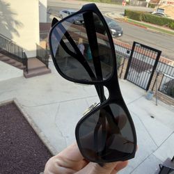 Authentic Prada Sunglasses Black Frame Black Lenses Made in Italy