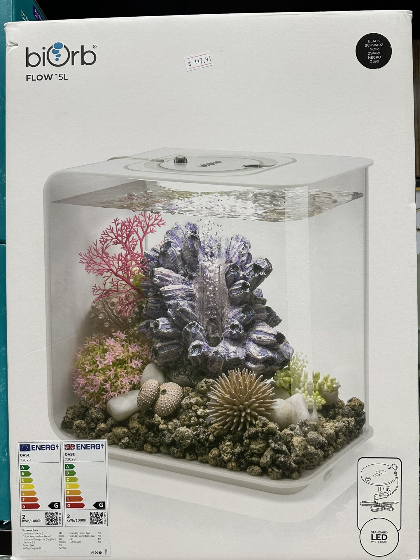Biorb Flow 15 4 Gallon Fish Tank 