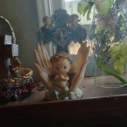Precious Moment Of Baby Boy 1st Catholicism Statue