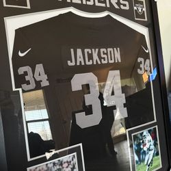 Authentic Bo Jackson Raiders Jersey Beckett COA
