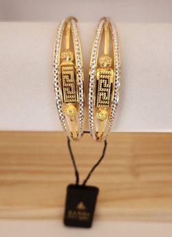 22k Gold Plated Bangles For Womens 