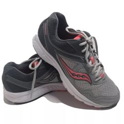 Saucony Cohesion 10 Gray Pink Athletic Running Shoes Women’s Size 10 S15333-6
