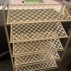 Gold Shoe Rack 